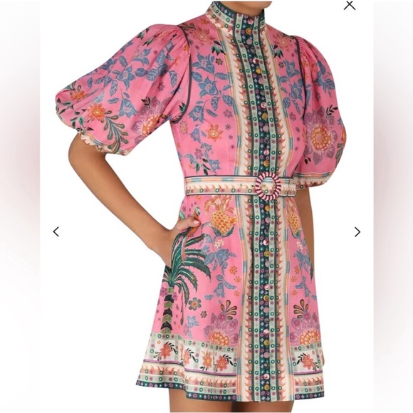 Zimmermann Ginger Buttoned Mini Dress | AU Size 2 - Picture 6 of 13
